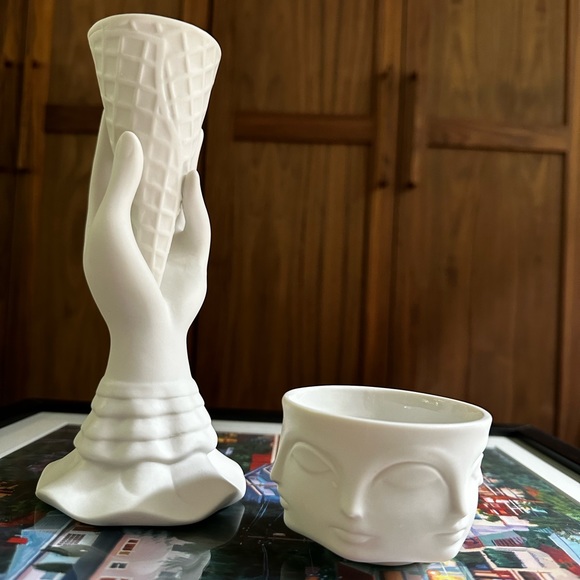Jonathan Adler - Dora Maar Condiment Bowl + I-Scream Vase Bundle - Picture 1 of 11